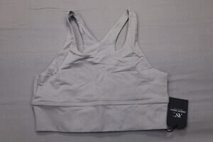 NEW ASC Women's Gray Racerback Yoga Running Athletic Sports Bra Size L